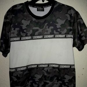 Switch Men's Camouflage Drifit T-Shirt - Black and White
